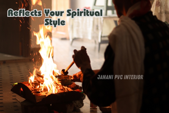 Traditional Hindu fire ceremony conducted by a priest, reflecting your spiritual style with sacred rituals, facilitated by Maran PVCInterior in Bengaluru, creating spaces that resonate with cultural and religious practices